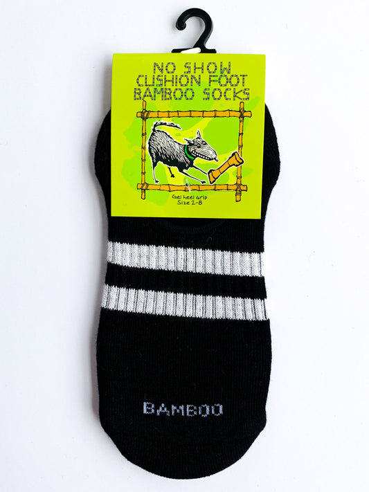 Bamboo No Show Cushion Sport Socks